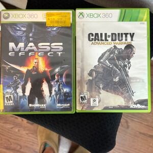 Xbox 360 Mass Effect Legendary Edition Call of Duty Advanced Warfare‎ Lot Bundle